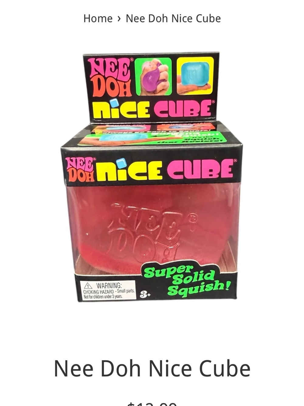 Nice Cube Super Solid Squish - Pink